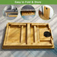 Lap Desk Foldable Laptop Stand for Devices Up to 15.6 Inches, Suitable as Breakfast Tray, Writing Desk, Drawing Table - Walmart.com