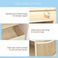 6-Shelf Hanging Closet Organizer with 3 Removable Drawers & Side Pockets Hanging Shelf Organizer for Closet, 11.4''W x 12''D x 43.3''H - Walmart.com