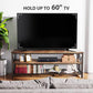 Myfurnideal TV Stand for 60" TV 3-Tier Entertainment Center with Storage for Living Room, Rustic Brown - Walmart.com