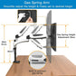 Myfurnideal Dual Monitor Arm Stand for Two 13 to 27 Inch Flat with Height Adjustable Dual Gas Spring Desktop Mount with Clips - Walmart.com