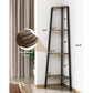 Myfurnideal 4 Tier Corner Shelf Standing Corner Display Rack for Bedroom, Living Room, Office, Kitchen, Rustic Brown - Walmart.com