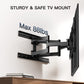 Full Motion TV Wall Mount Bracket for Most 17-55 Inches Flat Curved TVs, Holds up to 88lbs, Max 400mmX400mm - Walmart.com