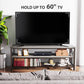 Myfurnideal TV Stand for 60" TV 3-Tier Entertainment Center with Storage for Living Room, Oak Grey - Walmart.com