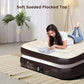 16" King Air Mattress with Built-in Pump and Carrying Bag, Brown - Walmart.com