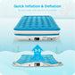 16" Twin Air Mattress with Built-in Pump and Carrying Bag, Blue - Walmart.com