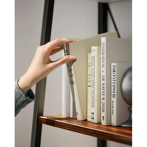 Myfurnideal 4-Tier Ladder Shelf Industrial Storage Bookshelf Standing Bookcase for Living Room, Bedroom, Kitchen, Bathroom, Balcony - Walmart.com