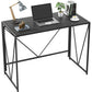 Myfurnideal Folding Computer Desk Modern Study Desk Laptop Table for Home, Office, Black - Walmart.com