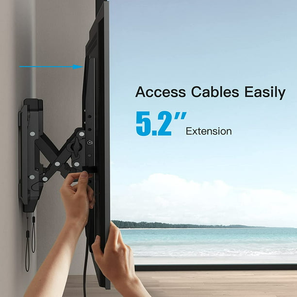 Tilt TV Wall Mount Bracket for Most 50-90 inch TVs, Hold up to 165 lbs, Max 600x400mm, Fits up to 24 Inch Wood Stud Spacing - Walmart.com