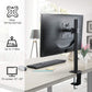 Single Monitor Stand Mount, Height Adjustable Stand Fits 13" to 32" Screen