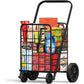 Myfurnideal Shopping Cart Folding Steel Rolling Laundry Basket with 176 lbs Large Capacity - Walmart.com