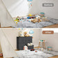 5 Drawer Dresser Fabric Storage Tower with Wood Top Organizer Unit for Closet, Hallway, Entryway, Nursery Room, Bedroom, Living Room - Walmart.com