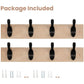 Myfurnideal 2 Packs Coat Rack Wall Mount Hooks Coat Hat Hanger for Wall Organized and Storage in Living Room, Bedroom, Light Brown - Walmart.com