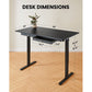 Electric Standing Desk with Drawer 48 x 24 Inches Height Adjustable Sit Stand up Desk Memory Computer Home Office Desk - Walmart.com