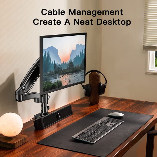 Myfurnideal Single Monitor Mount Fits 13-32'' Monitor with Height Adjustable Monitor Arm, Hold up to 19.8lbs - Walmart.com