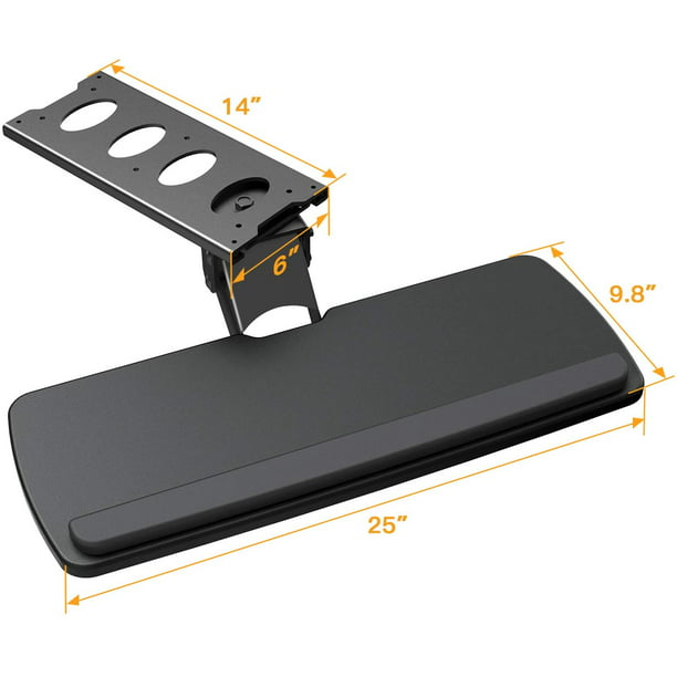 Myfurnideal Keyboard Tray Under Desk Adjustable Ergonomic Sliding Keyboard & Mouse Tray for Home Office - Walmart.com