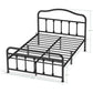 Full Size Metal Bed Frame No Box Spring Needed Platform Bed Frame with Sturdy Steel Headboard and Footboard, Black - Walmart.com