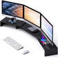 Triple Monitor Stand Riser with 2 Slots for Phone & Tablet Adjustable Computer Stand for Computer, Screen, Tablet, Printer - Walmart.com