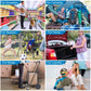 Folding Shopping Cart with Dual Swivel Wheels for Groceries, Holds up to 66Ibs - Walmart.com