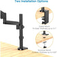Myfurnideal Monitor Mount Stand for 32 Inch Screens Adjustable Single Arm Desk Mount with Clamp, Hold up to 17.6lbs - Walmart.com