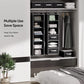 6-Shelf Hanging Closet Organizer Hanging Shelves for Closet with 3 Removable Drawers & Side Pockets, 12'' x 12'' x 43.3'' - Walmart.com