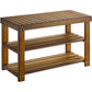 Myfurnideal Bamboo 3-Tier Shoe Rack Bench Sturdy Shoe Organizer for Entryway Bedroom Living Room Balcony, Hold up to 300lbs - Walmart.com