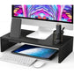 Myfurnideal Monitor Stand Riser Wooden Removable Computer Stand with Phone Holder and Cable Management for Home Office Computer, Laptop, Printer - Walmart.com