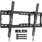 Tilt TV Wall Mount Bracket for Most 26-75 inch Flat Curved TVs, Hold up to 132lbs, Max 600x400mm, Fits 8-24 inch Wood Studs - Walmart.com