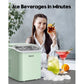 Ice Makers Countertop with Handle, 9pcs/7min, 26lbs/24h, w/ 2 Sizes Bullet-Shaped Ice, Self-Cleaning, w/Scoop & Basket for Home, Kitchen, Office, Bar, Party, Green - Walmart.com