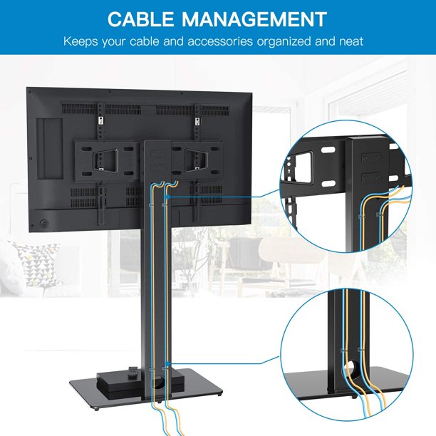 Universal Floor TV Stand for Most 32-70 inch LCD LED TVs Swivel Corner TV Floor Stand with Swivel Mount and Cable Management, Max 600x400mm, Hold up to 99lbs - Walmart.com