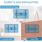 Fixed TV Wall Mount Bracket for 42-90 Inch Curved Screen TVs Hold up to 132lbs, Max 800x600mm, Fits 16", 18", 24" Wood Studs - Walmart.com