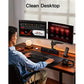 Myfurnideal Dual Monitor Stand Mount for 17-32 Inch Height Computer Screen Adjustable Gas Spring Double Arm Monitor Mount Desk Stand with Clamp - Walmart.com