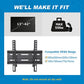 Tilting TV Wall Mount Bracket for 13-42 Inch TVs Flat Screen Universal Tilt TV Monitor Mount, Weight up to 55lbs, Max 200x200mm - Walmart.com