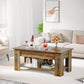 39.4" Lift Top Coffee Table with Storage Compartment and Shelves for Living Room, Vintage Brown - Walmart.com