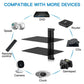 Floating AV Shelf Double Wall Mount TV Shelf - Holds up to 17.6lbs - DVD DVR Component Shelf - Perfect for Xbox, Projector, WiFi Router, Game Console and Cable Box - Walmart.com