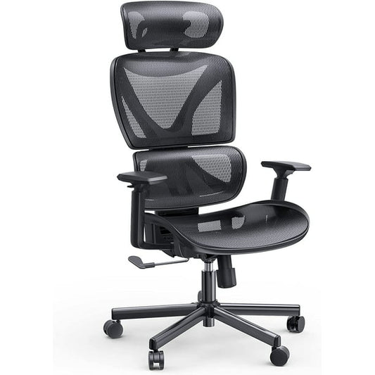 Ergonomic Office Chair High Adjustable Mesh Computer Chair with Lumbar Support, Adjustable Armrest, Backrest and Headrest, Hold up to 300lbs - Walmart.com