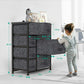 Myfurnideal Storage Tower with 7 Drawers Fabric Dresser Drawer with Steel Frame for Closet, Hallway, Entryway, Nursery Room - Walmart.com