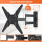 Full Motion TV Wall Mount Bracket for 23-55 Inch TVs with Swivel Articulating Extends Tilt Arm, Max 400x400mm, Hold up to 88lbs - Walmart.com