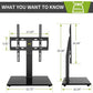Universal TV Stand Fits 26-55 Inch TVs Monitor Height Adjustable Swivel Tabletop TV Base, Max 400x400mm, Hold up to 88lbs - Walmart.com
