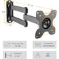Full Motion TV Wall Mount Bracket for Most 13-30 inch TVs Monitors, Holds up to 33lbs, Max 100x100mm - Walmart.com