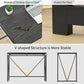Myfurnideal Folding Computer Desk Modern Study Desk Laptop Table for Home, Office, Black - Walmart.com