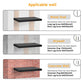Myfurnideal 3 Packs Floating Shelves with Invisible Brackets Wall Mounted Shelves for Bedroom, Bathroom, Living Room, Kitchen - Walmart.com