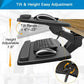 Myfurnideal Keyboard Tray Under Desk Adjustable Ergonomic Sliding Keyboard & Mouse Tray for Home Office - Walmart.com
