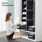 6-Shelf Hanging Closet Organizer Hanging Shelves for Closet with 3 Removable Drawers & Side Pockets, 12'' x 12'' x 43.3'' - Walmart.com