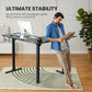 L-Shaped Electric Standing Desk 63 inches Height Adjustable Sit Stand up Corner Desk Double Motor Home Office Desk, Black - Walmart.com