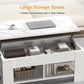 39.4" Lift Top Coffee Table with Storage Compartment and Shelves for Living Room, White - Walmart.com
