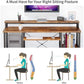 47" Computer Desk with Monitor Stand, Storage Shelves and Keyboard Tray Studying Writing Table for Home Office, Rustic Brown - Walmart.com