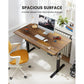 Electric Standing Desk with Drawer Height Adjustable Computer Stand Up Table for Home Office, 55x28 Inches, Vintage Brown - Walmart.com