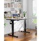 Electric Standing Desk with Wheels 55 x 24 Inch Height Adjustable Computer Stand Up Table for Home Office, Black - Walmart.com