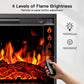Fireplace TV Stand for 65 inch TV Fireplace Entertainment Center with Adjustable Shelves TV Console Table for Living Room Bedroom - Walmart.com