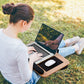 Myfurnideal Laptop Lap Desk Laptop Stand Fits Up to 17 Inch Laptop with Wrist Rest & Built-in Mouse Pad for Home, Office - Walmart.com